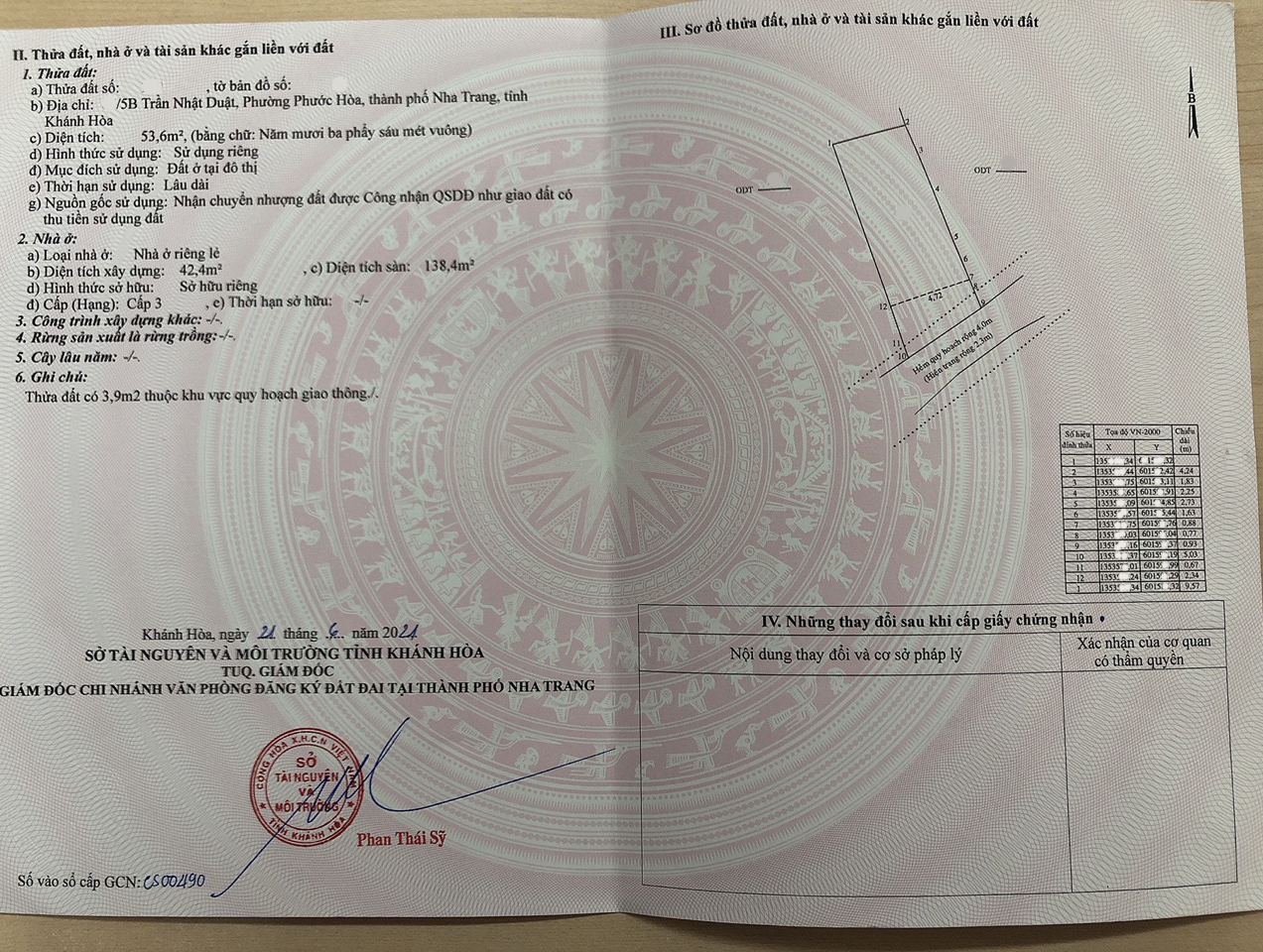 Bán nhà đường Trần Nhật Duật Thành phố Nha Trang