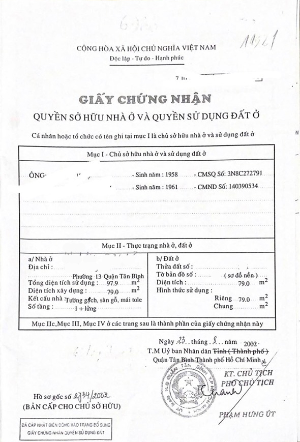 Bán nhà đường Trần Văn Dư quận Tân Bình