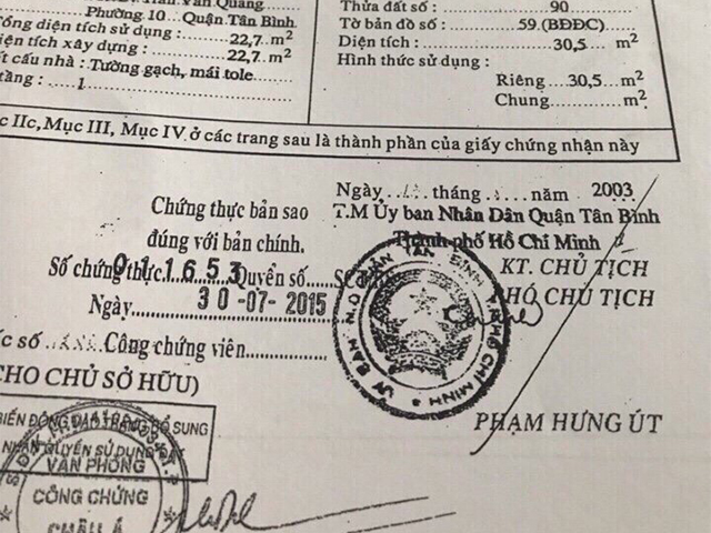 Bán nhà đường Trần Văn Quang quận Tân Bình