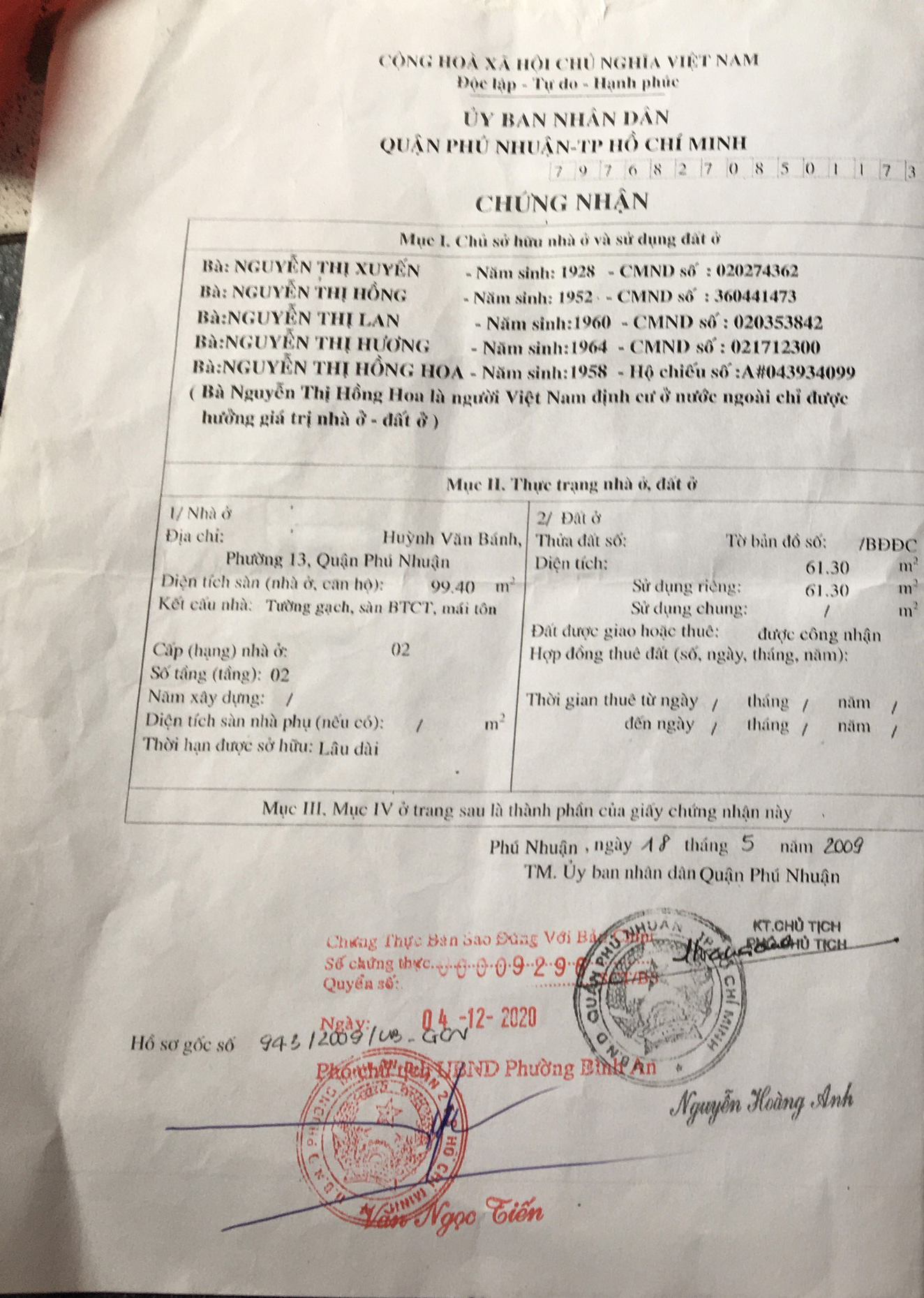Bán nhà đường Trường Sa quận Phú Nhuận