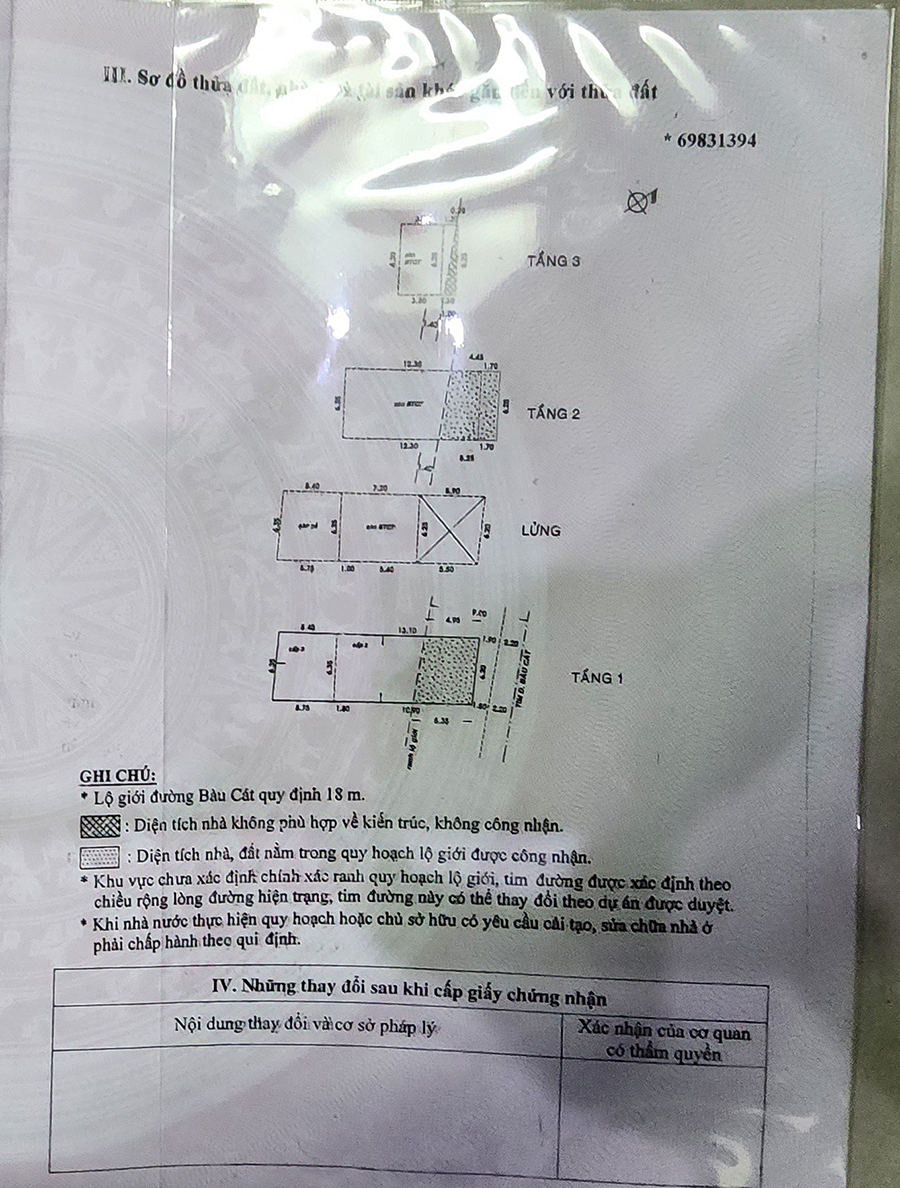 Bán nhà đường Bàu Cát quận Tân Bình