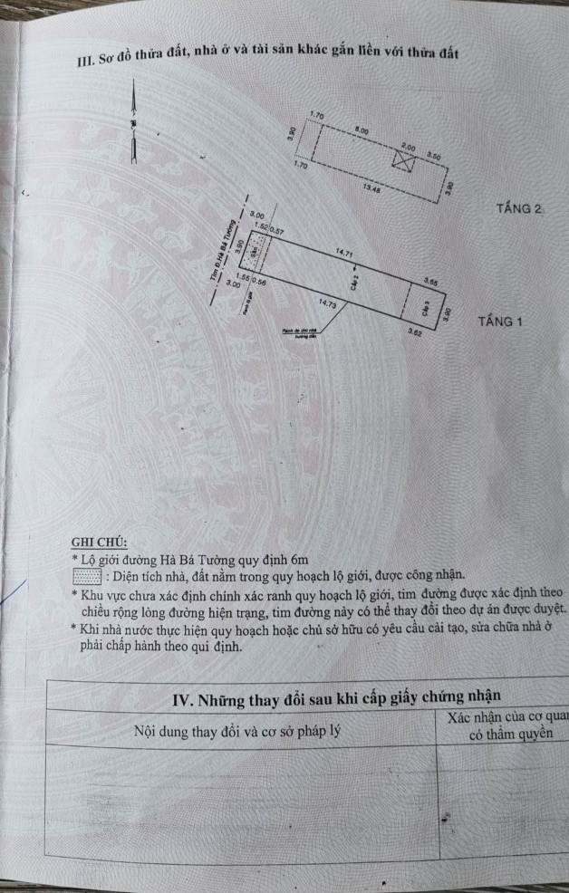 Bán nhà đường Hà Bá Tường quận Tân Bình