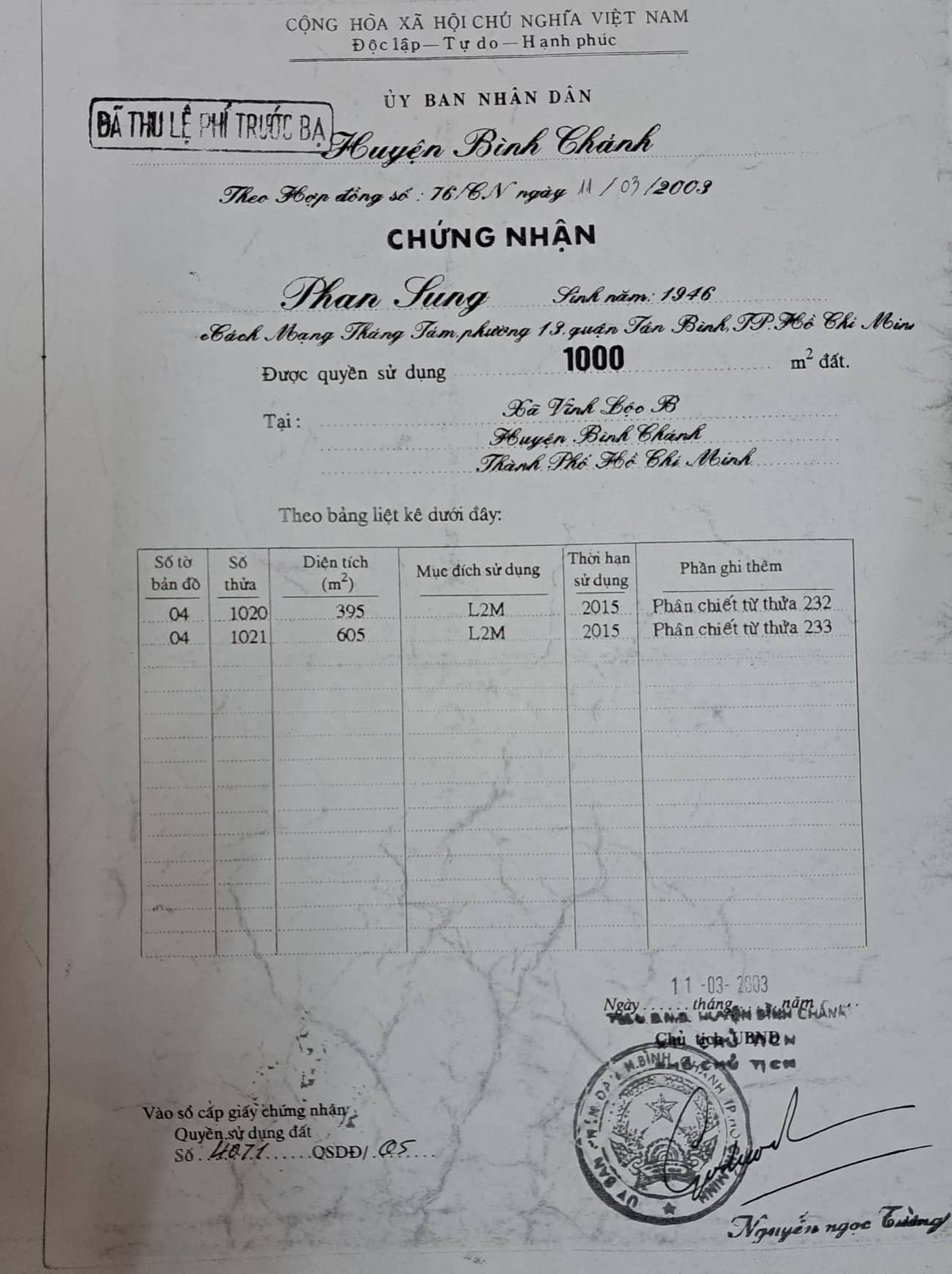 Bán nhà đường Kinh Trung Ương huyện Bình Chánh