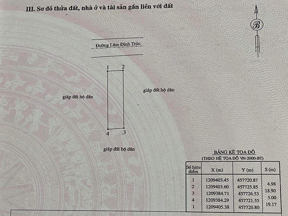 Bán nhà đường Lâm Đình Trúc tỉnh Bình Thuận