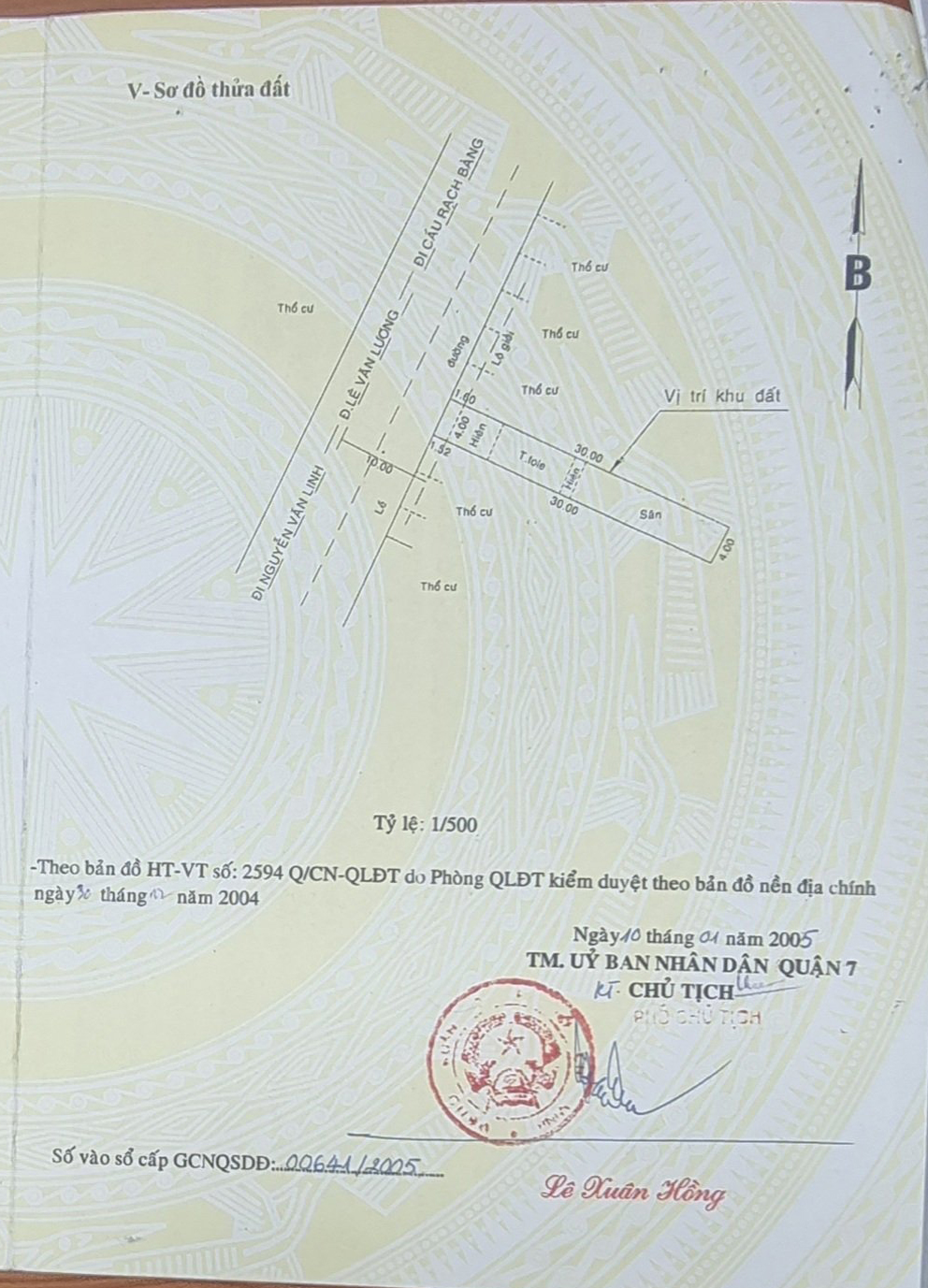 Bán nhà đường Lê Văn Lương Quận 7
