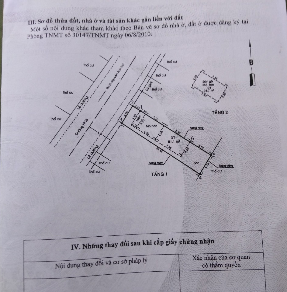 Bán nhà đường Nguyễn Thị Thơi Quận 12