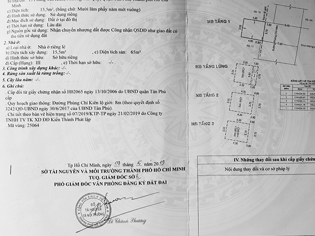 Bán nhà đường Phùng Chí Kiên quận Tân Phú