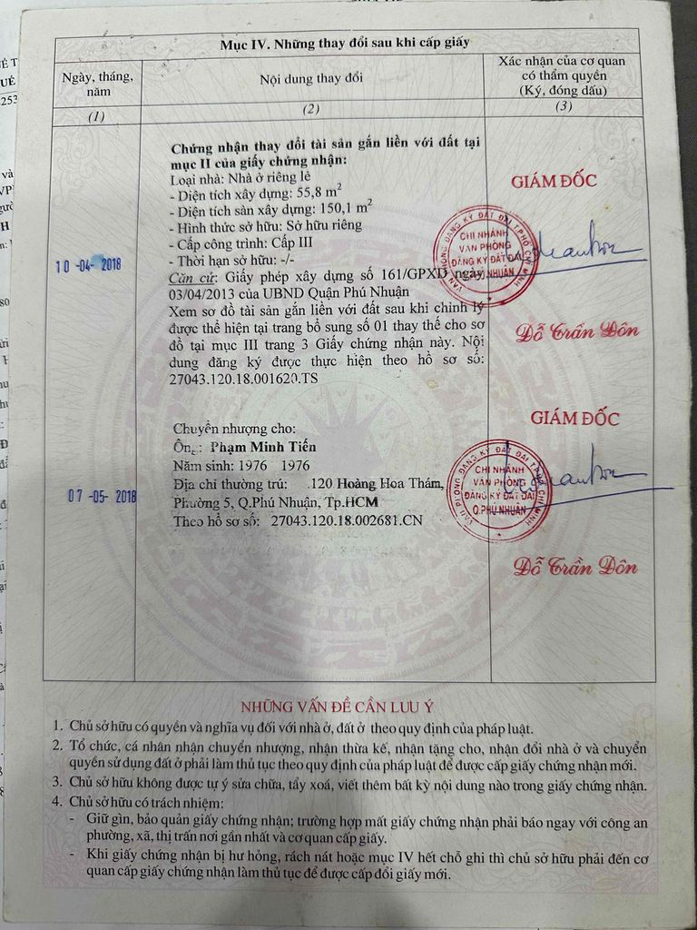 Bán nhà đường Thích Quảng Đức quận Phú Nhuận