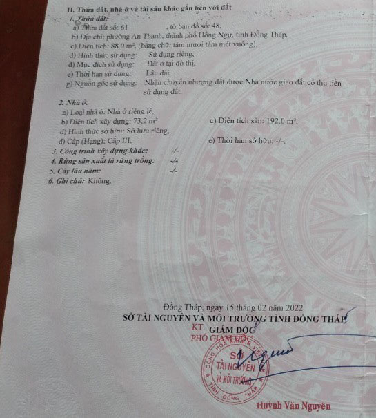 Bán nhà đường Phan Bội Châu tỉnh Đồng Tháp