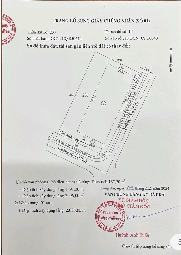 Bán nhà xưởng Khu Công Nghiệp Thái Hòa tỉnh Long An