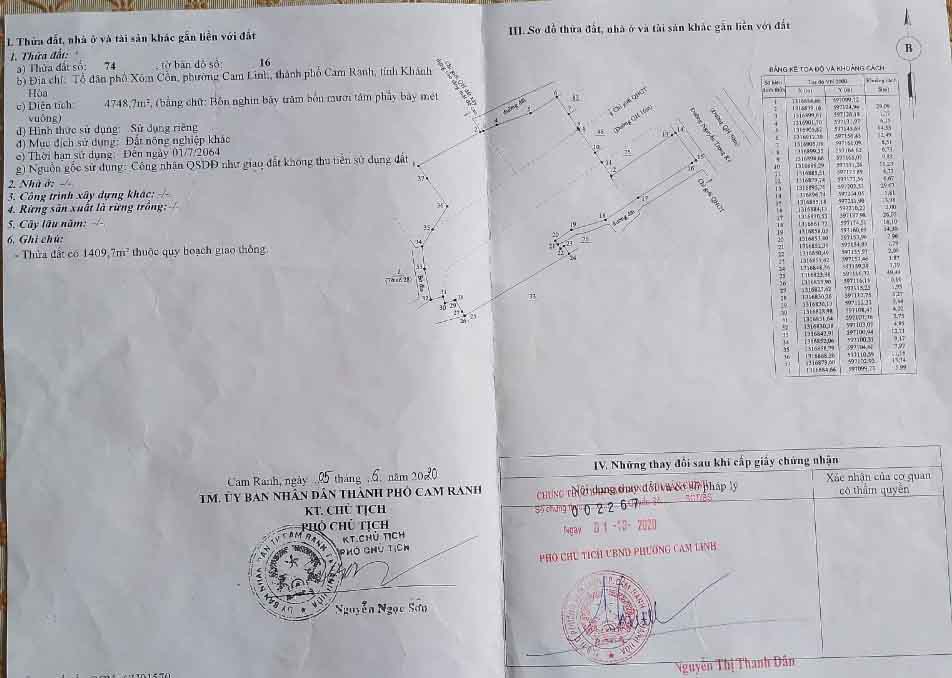 Bán đất đường Nguyễn Trọng Kỷ, Thành phố Cam Ranh, tỉnh Khánh Hòa