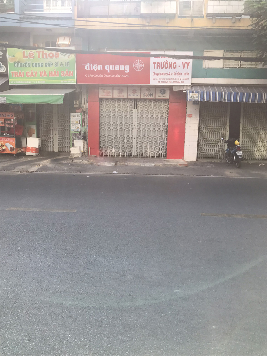 Cho thuê mặt bằng đường Trương Công Định quận Tân Bình